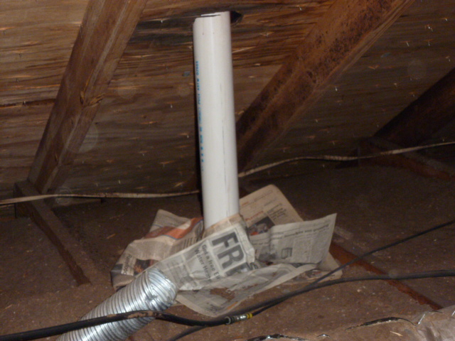 This was found in a recent inspection in Ft. Walton Beach. Seller had newspaper spread out to absorb the water.  